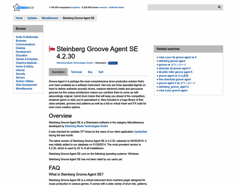 Steinberg-groove-agent-se.updatestar.com thumbnail