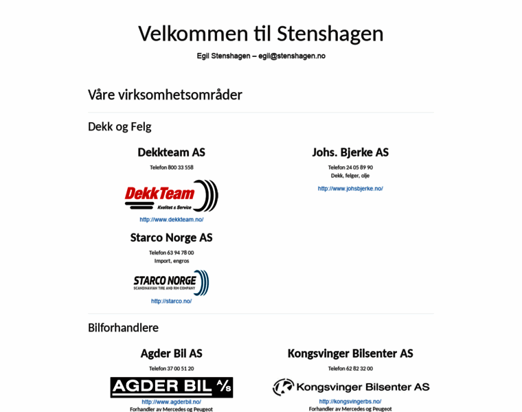 Stenshagen.no thumbnail