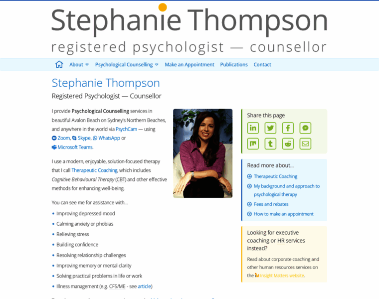 Stephaniethompson.com.au thumbnail