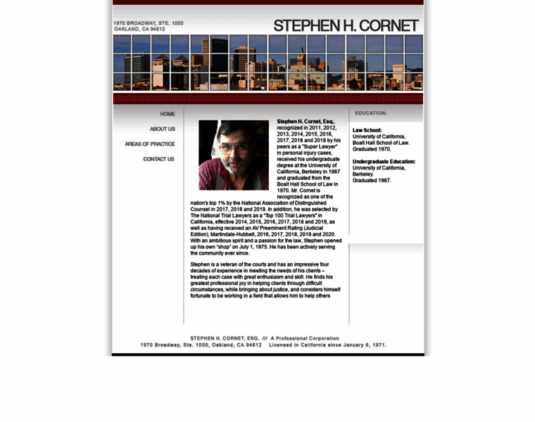 Stephenhcornetlaw.com thumbnail