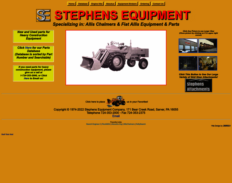 Stephensequipment.com thumbnail