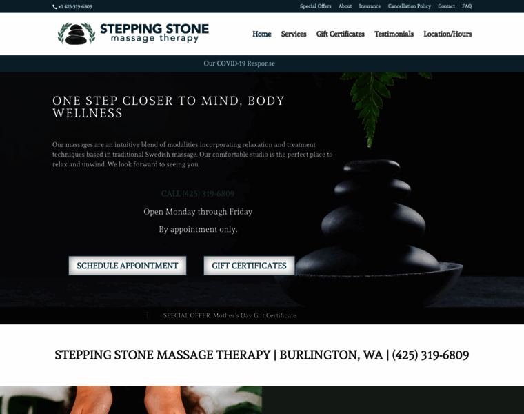 Steppingstonemassagetherapy.com thumbnail