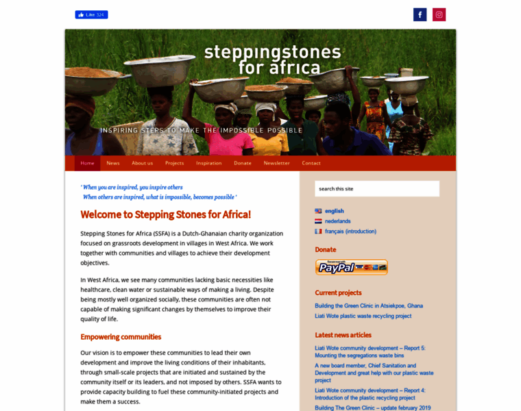 Steppingstonesforafrica.org thumbnail