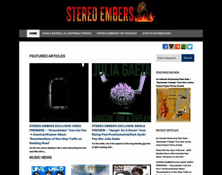 Stereoembersmagazine.com thumbnail