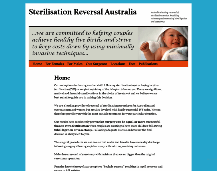Sterilisationreversal.com thumbnail