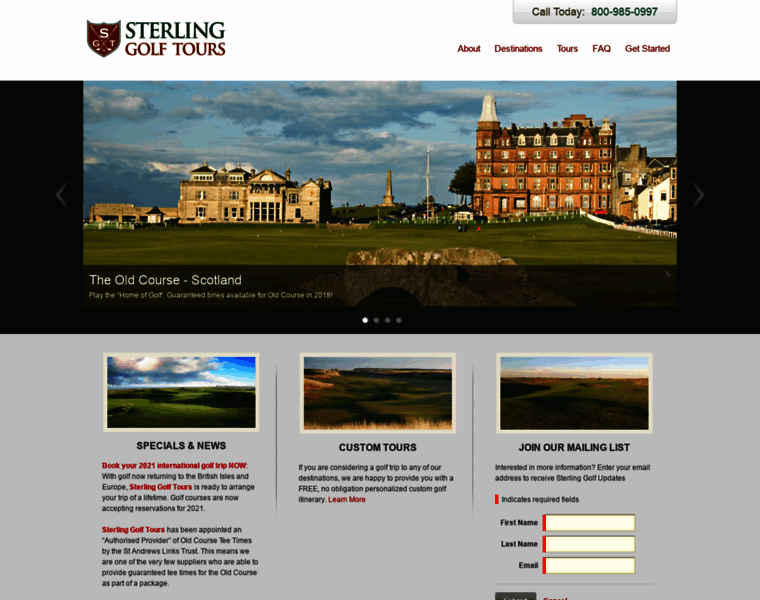 Sterlinggolftours.com thumbnail