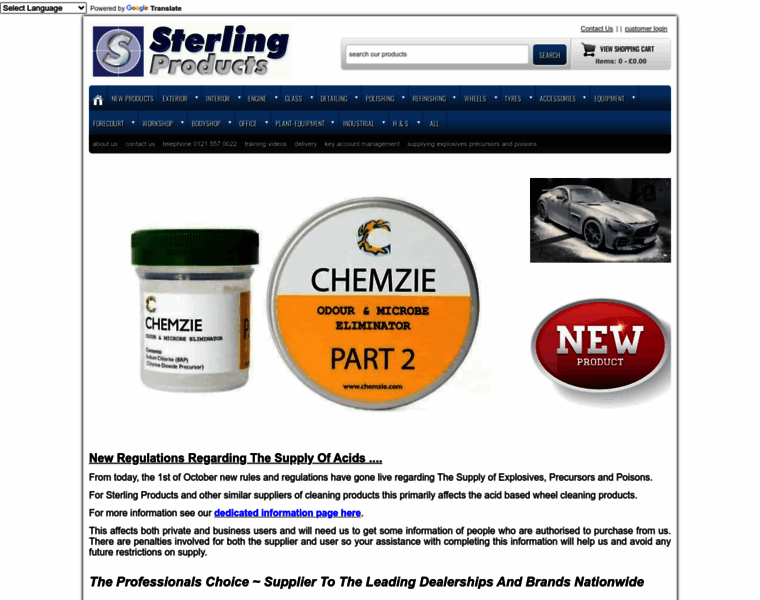 Sterlingproducts.co.uk thumbnail