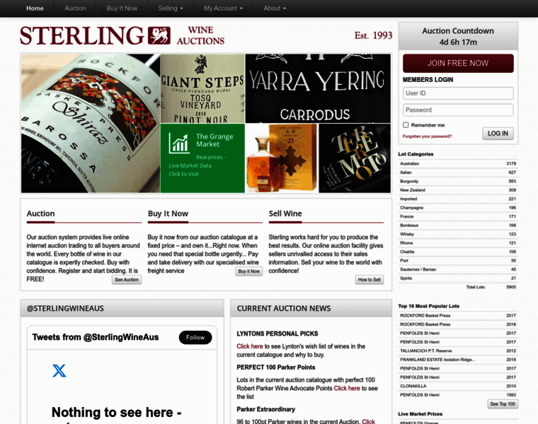 Sterlingwine.com.au thumbnail