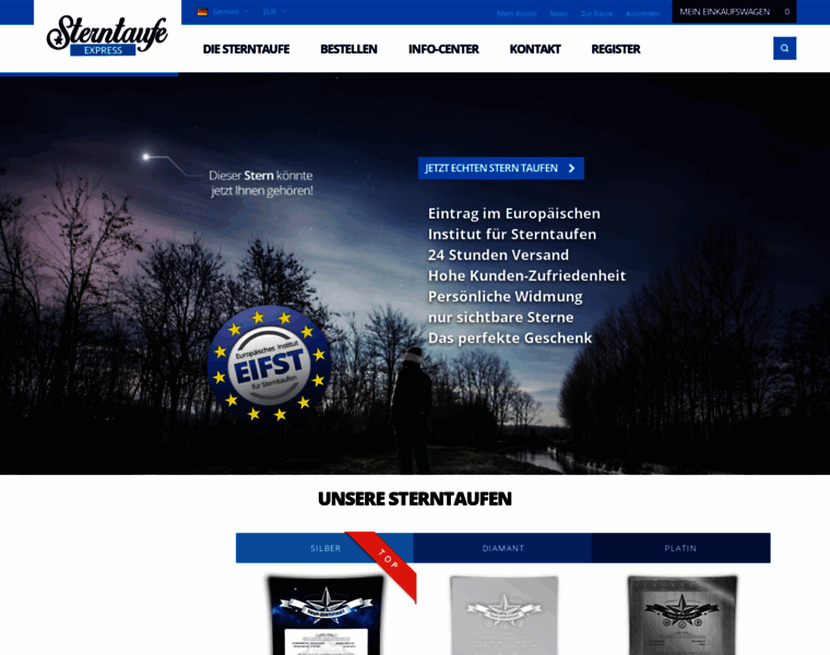 Sterntaufe-express.de thumbnail