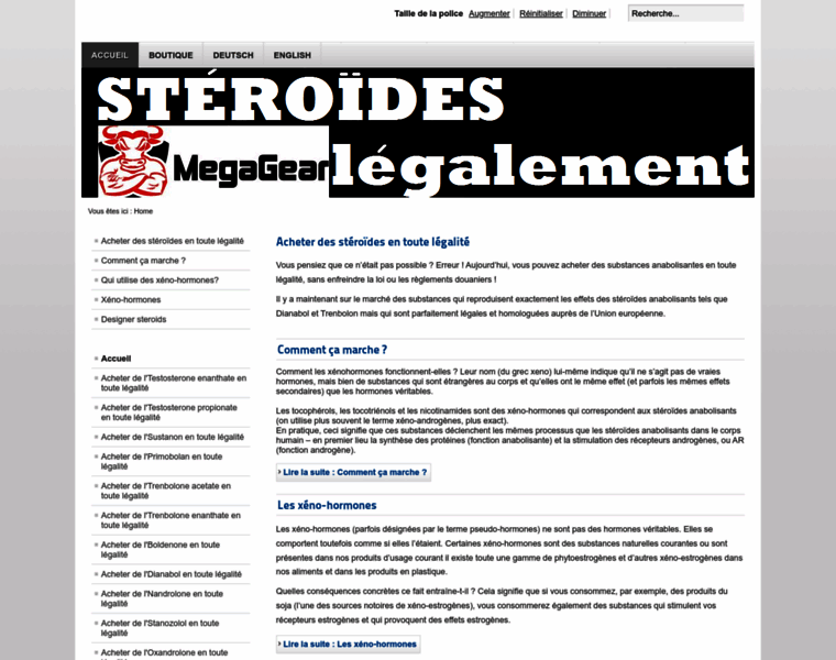 Steroides-legaux.com thumbnail