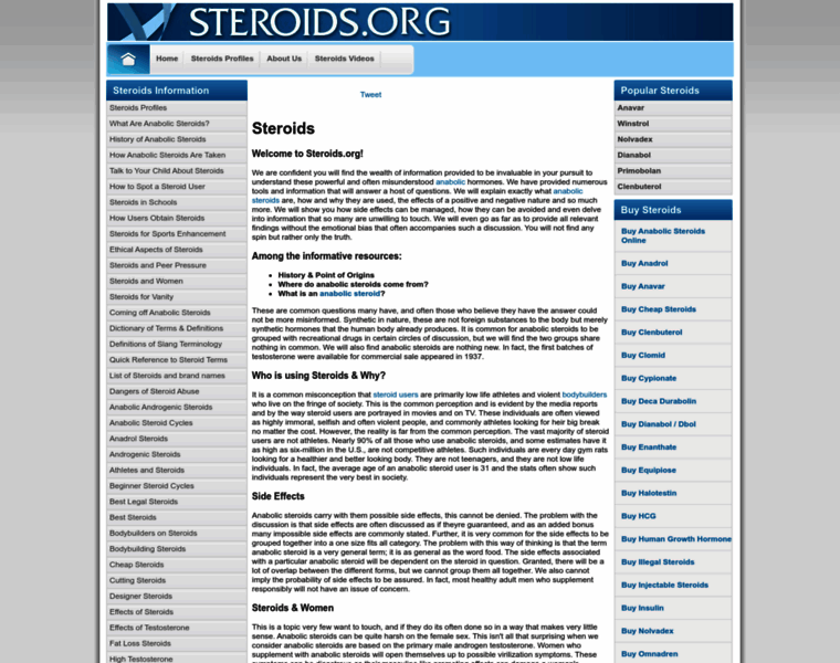 Steroids.org thumbnail