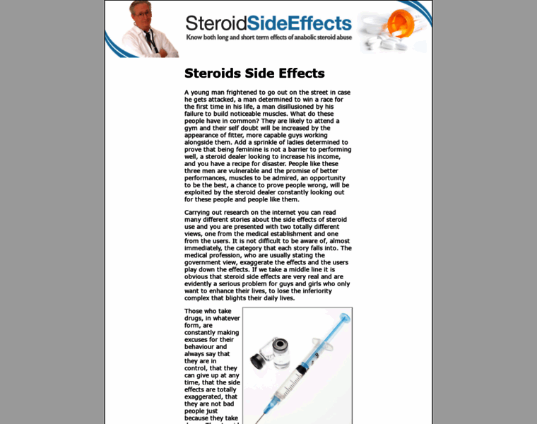 Steroidsideeffects.net thumbnail