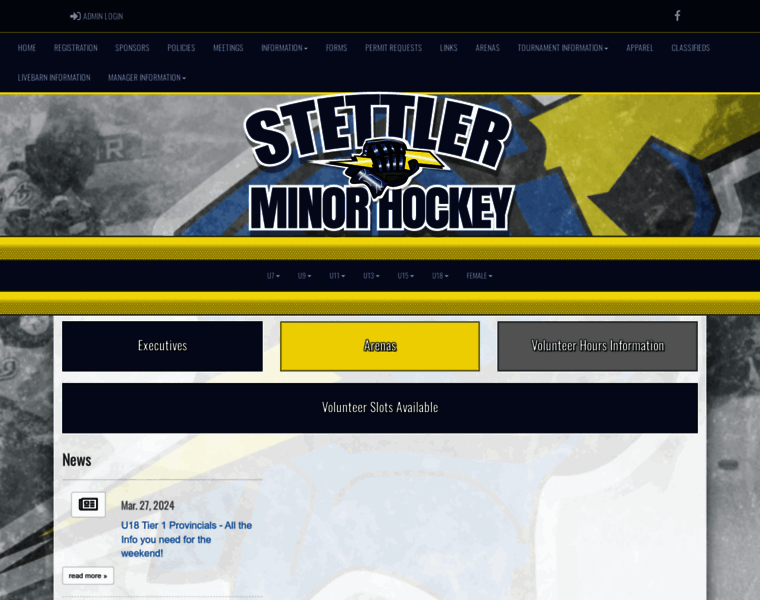 Stettlerminorhockey.com thumbnail