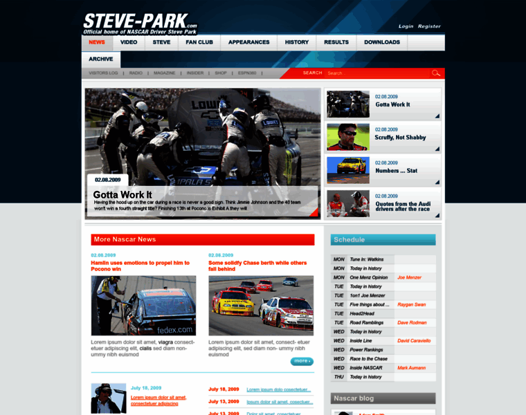 Steve-park.com thumbnail