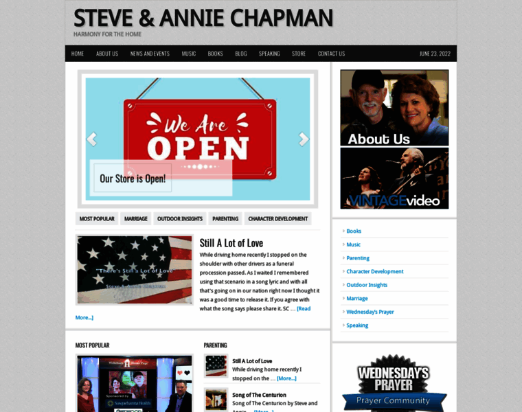Steveandanniechapman.com thumbnail