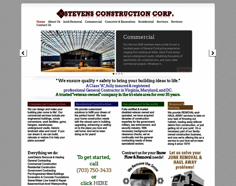 Stevensconstructioncorp.com thumbnail
