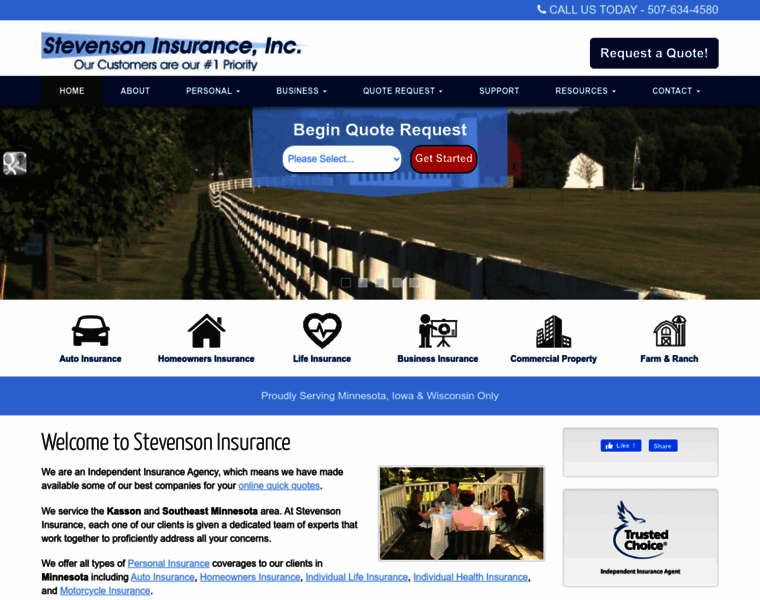 Stevenson-insurance.com thumbnail