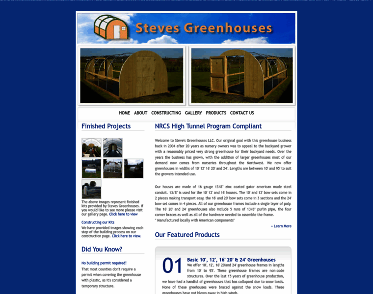 Stevesgreenhouses.com thumbnail