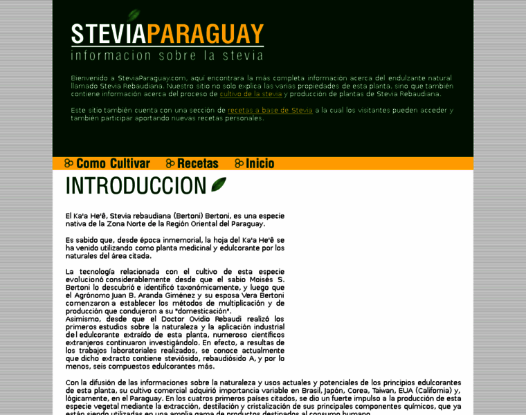Stevia-paraguay.com thumbnail