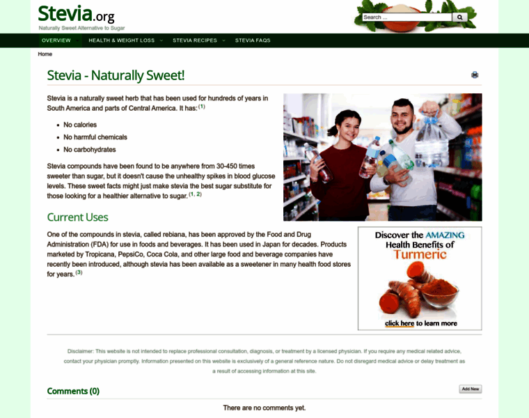 Stevia.org thumbnail