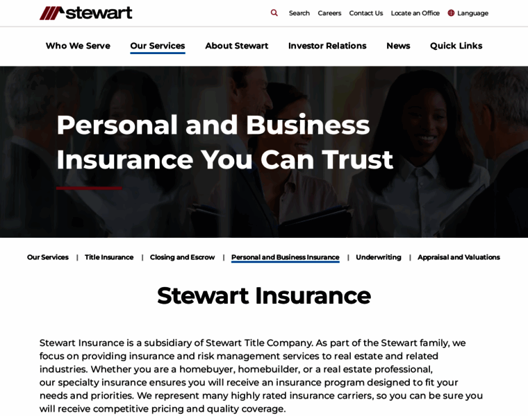 Stewartinsurancesolutions.com thumbnail