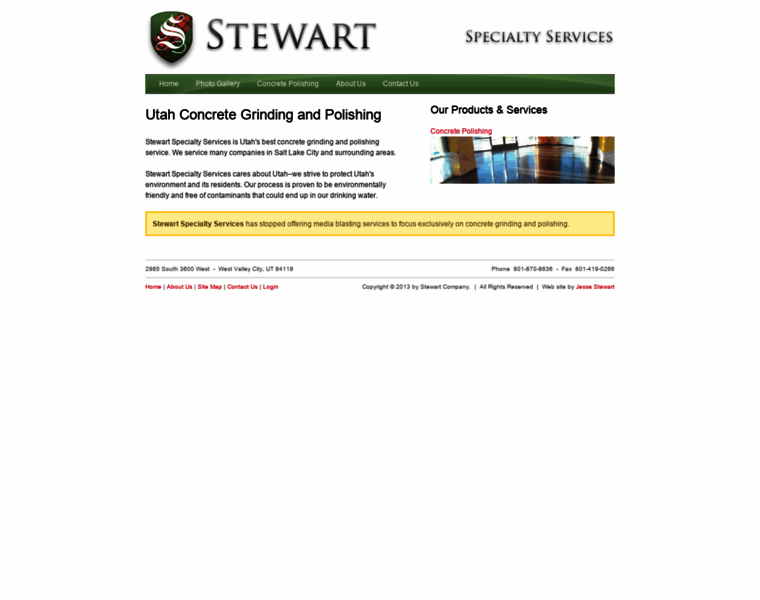 Stewartspecialtyservices.com thumbnail