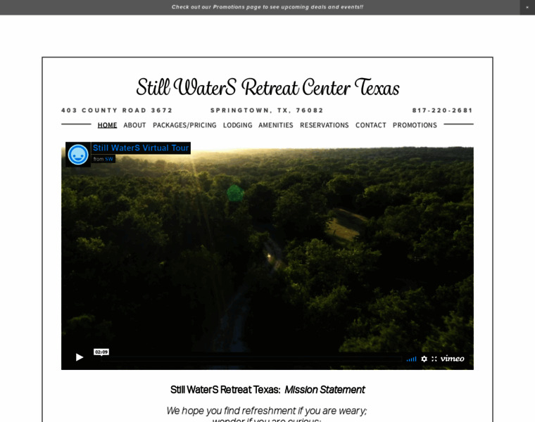 Stillwatersretreattexas.com thumbnail