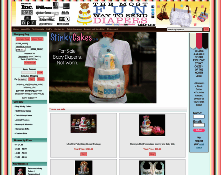Stinkycakes.com thumbnail