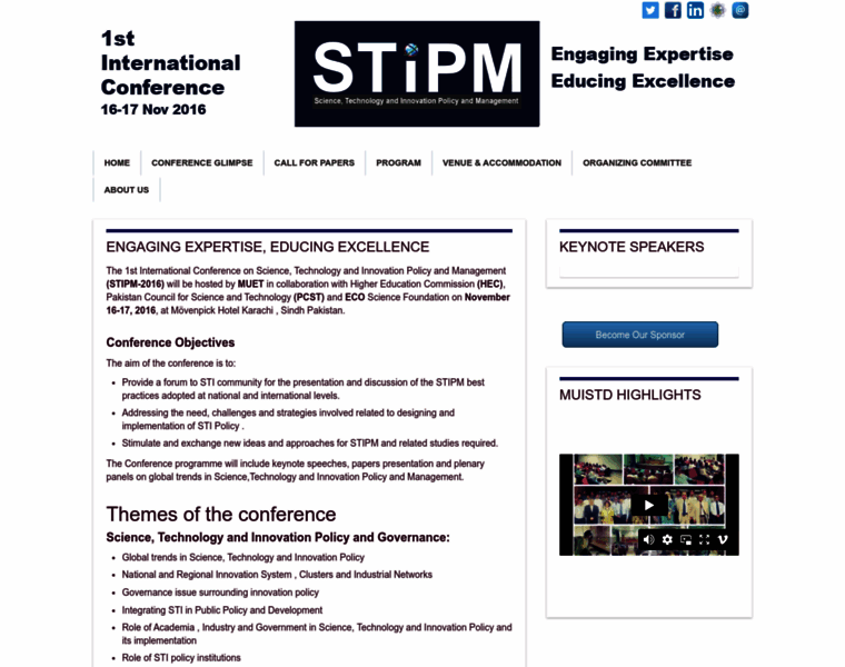 Stipm2016.muet.edu.pk thumbnail