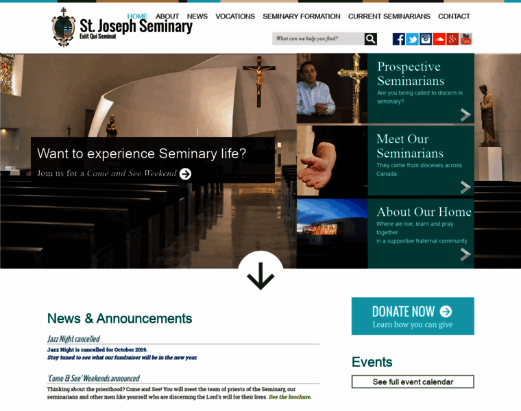 Stjoseph-seminary.com thumbnail