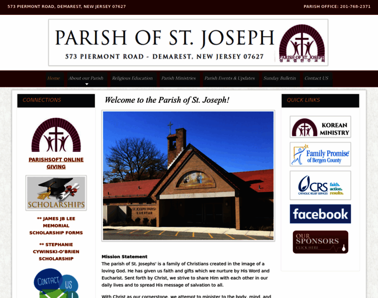 Stjosephdemarest.com thumbnail