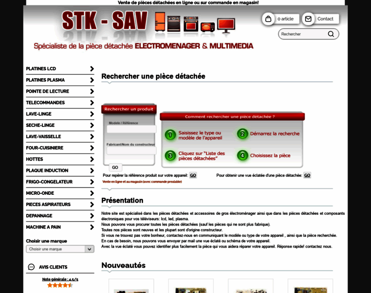 Stk-pieces-detachees.fr thumbnail