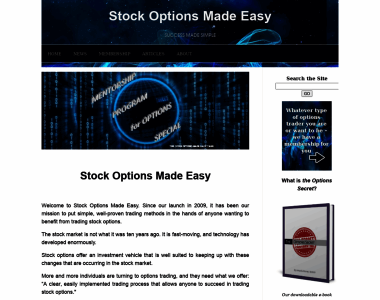 Stock-options-made-easy.com thumbnail