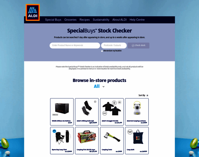 Stockcheck.aldi.com.au thumbnail