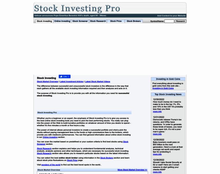 Stockinvestingpro.com thumbnail