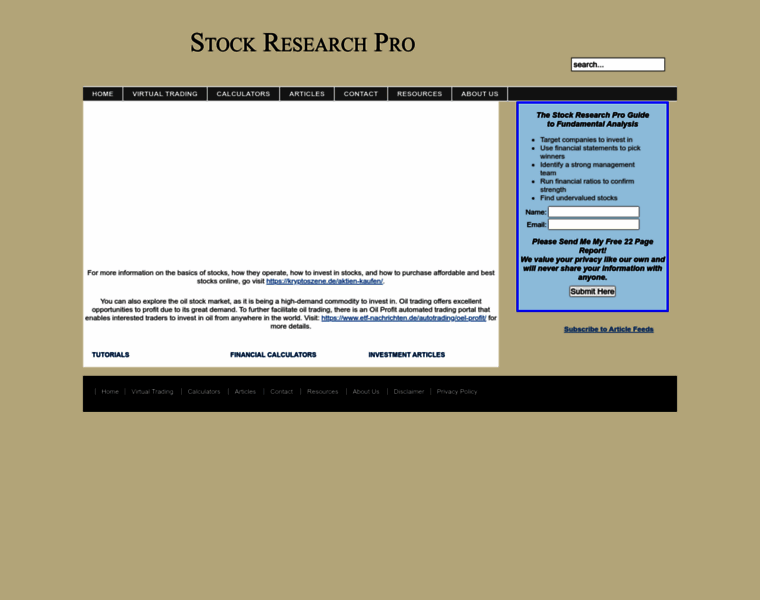 Stockresearchpro.com thumbnail