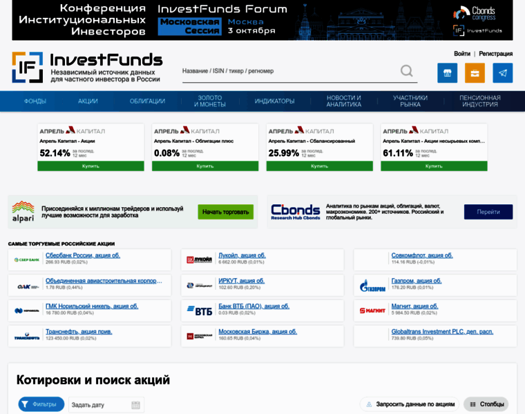Stocks.investfunds.ru thumbnail