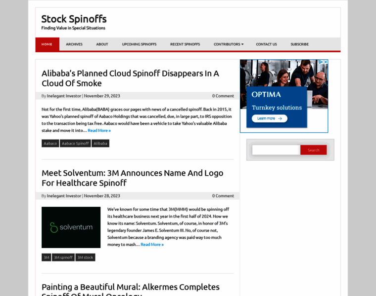 Stockspinoffs.com thumbnail