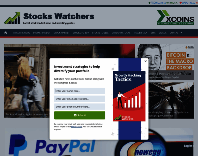 Stockswatchers.com thumbnail