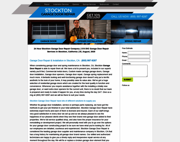 Stocktongaragedoorrepair.biz thumbnail