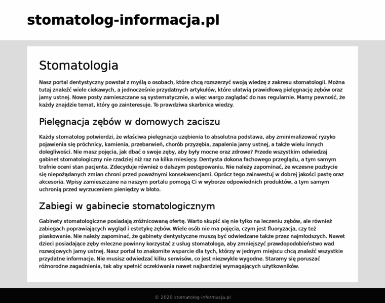 Stomatolog-informacja.pl thumbnail