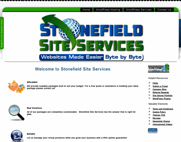 Stonefieldsiteservices.com thumbnail