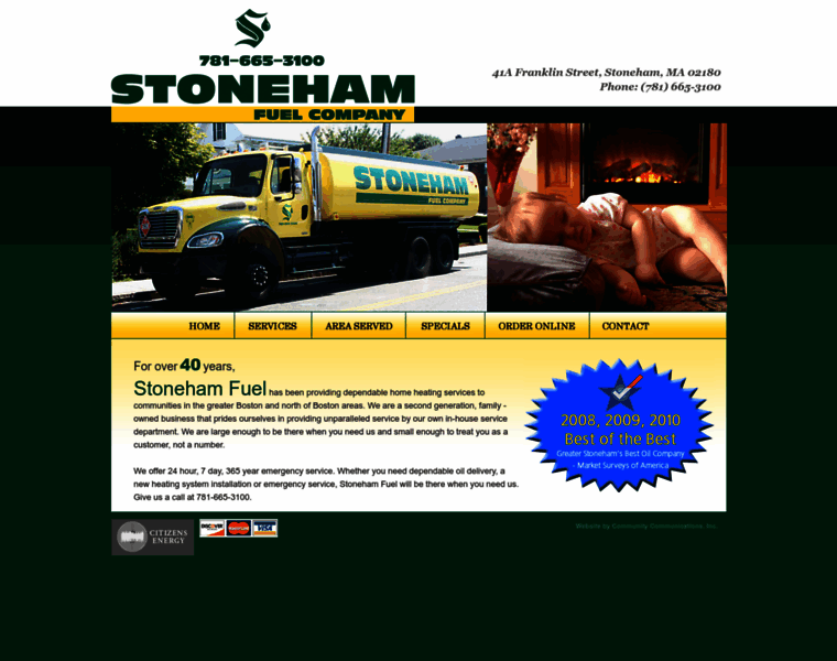 stonehamfuelco.com at WI. Stoneham Fuel | Oil Service & Delivery ...