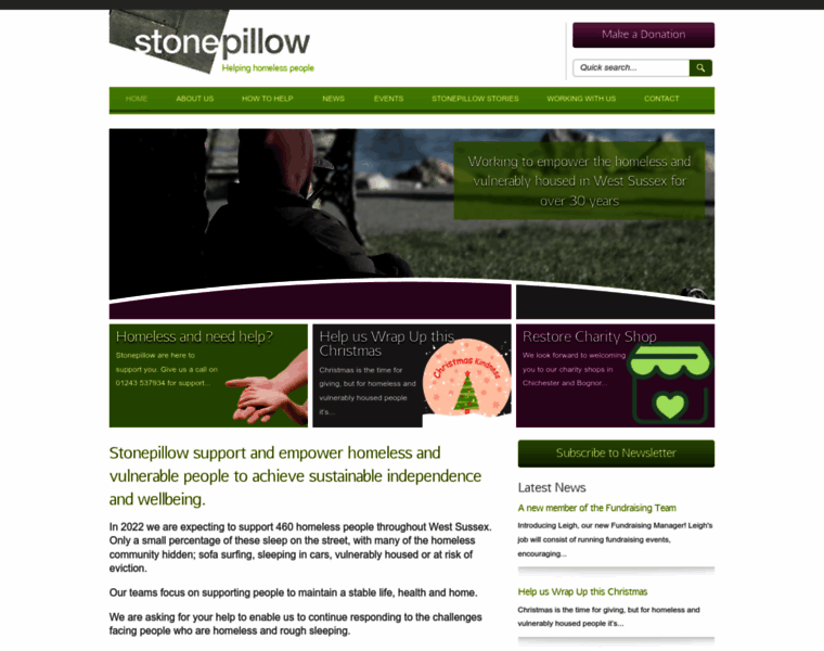 Stonepillow.org.uk thumbnail