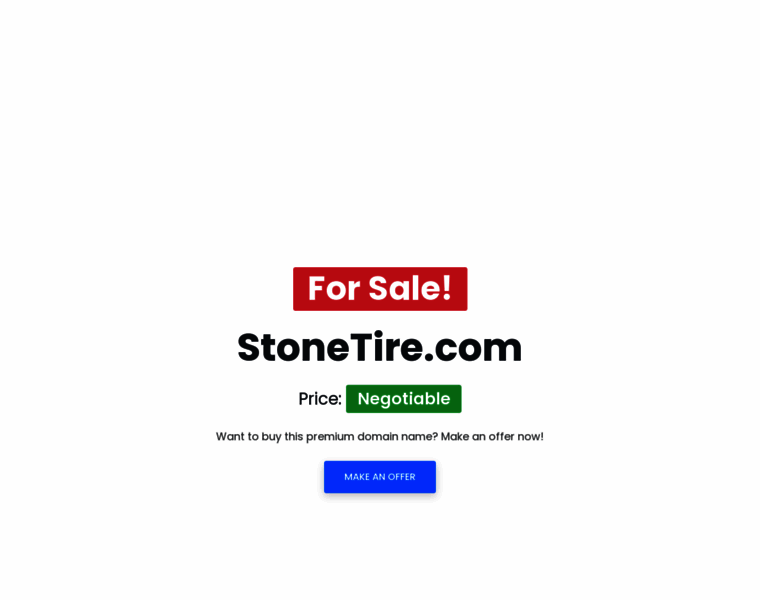 Stonetire.com thumbnail