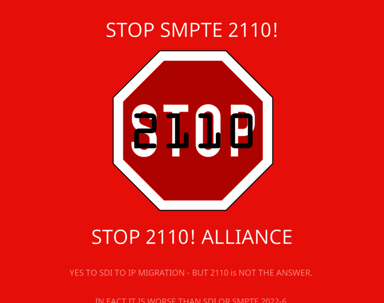 Stop2110.org thumbnail