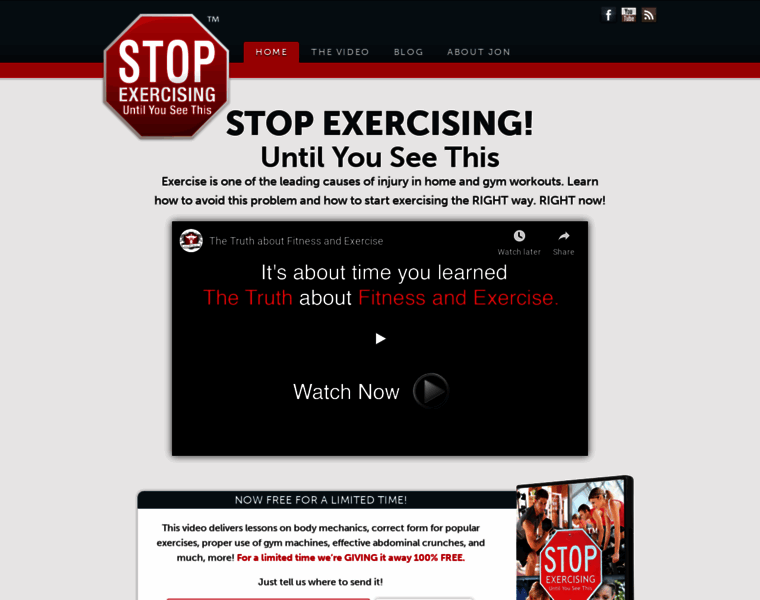 Stopexercising.com thumbnail