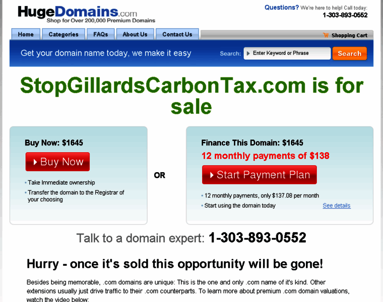 Stopgillardscarbontax.com thumbnail