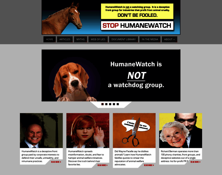 Stophumanewatch.org thumbnail