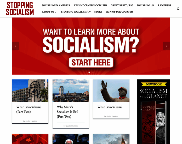 Stoppingsocialism.com thumbnail
